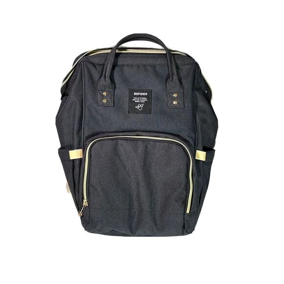 Aofider Handbags - Dad Father Black Diaper Bag Backpack Waterproof Unisex Nursing Baby Card Aofider